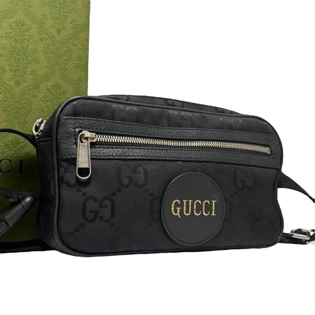 Gucci GG Supreme Off The Grid Waist Bag Belt Bag Pouch Mens Black