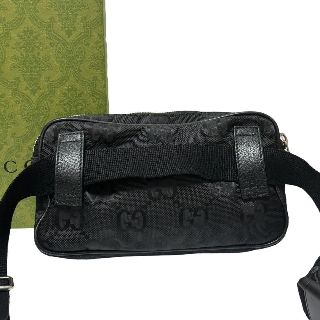 Gucci GG Supreme Off The Grid Waist Bag Belt Bag Pouch Mens Black