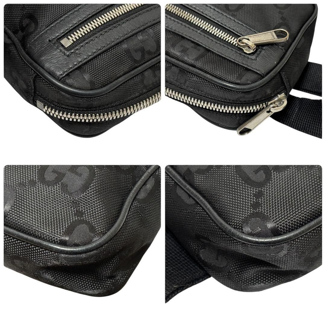 Gucci GG Supreme Off The Grid Waist Bag Belt Bag Pouch Mens Black