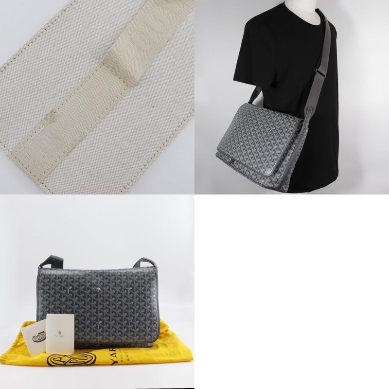 Goyard Capet Chien MM Capetimmlty51cg51p PVC Gray Unisex Shoulder Bag