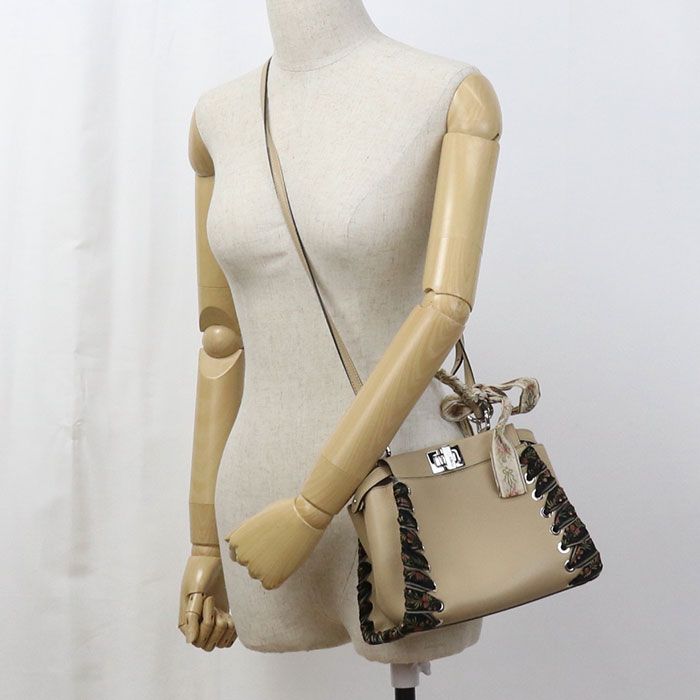 Fendi 2WAY Peekaboo Mini 8bn244 Handbag Calf Ladies