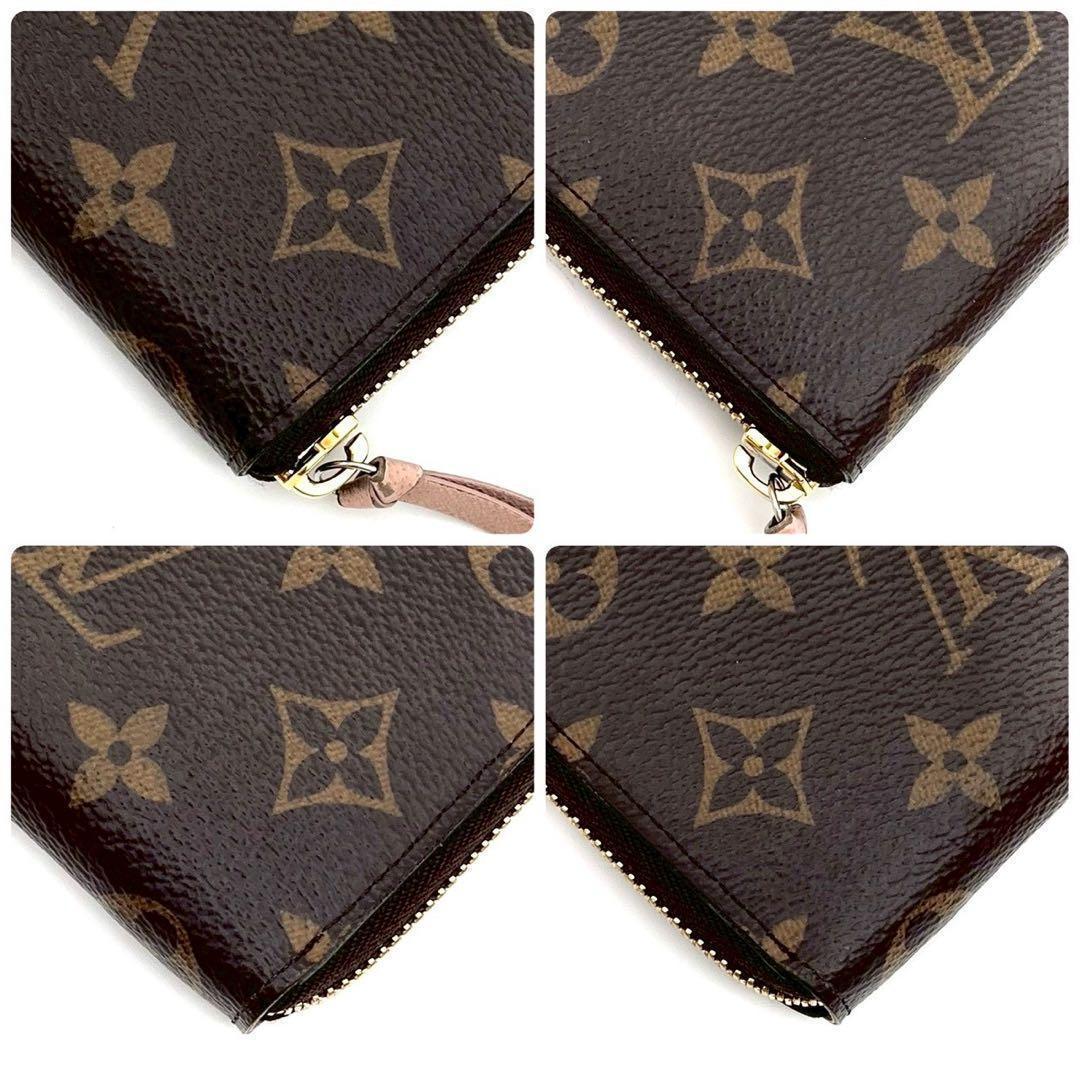 Louis Vuitton Monogram Portefeuille Clemence Rose Ballerine Wallet — view 9