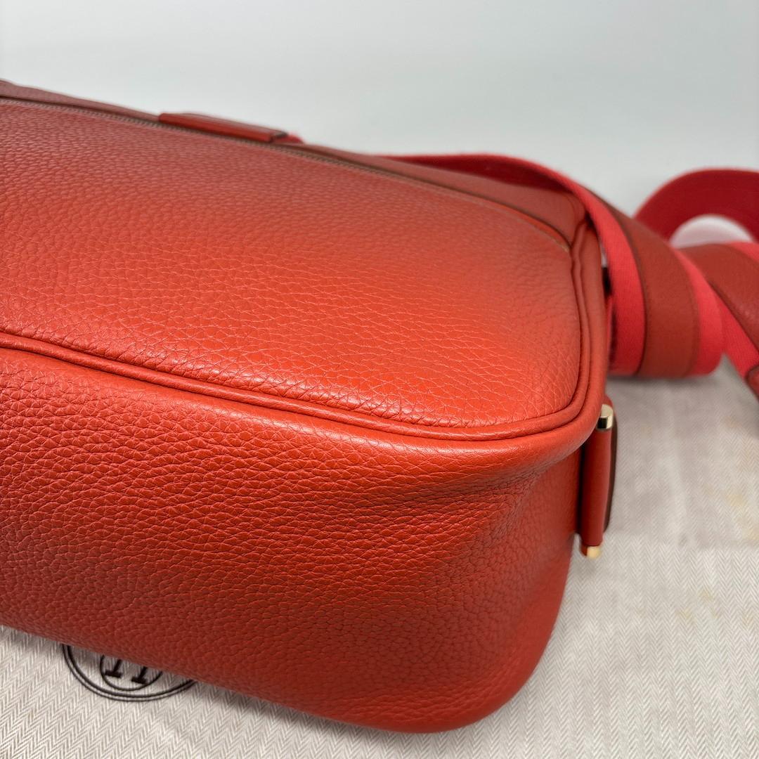 Hermes Bourlangue Taurillon Clemence Shoulder Bag — view 8