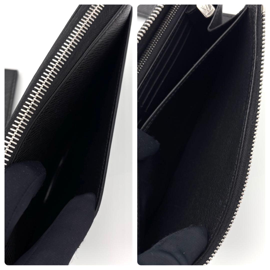 Louis Vuitton Taiga Zippy Dragonne L-shaped Zipper Wallet Clutch — view 8