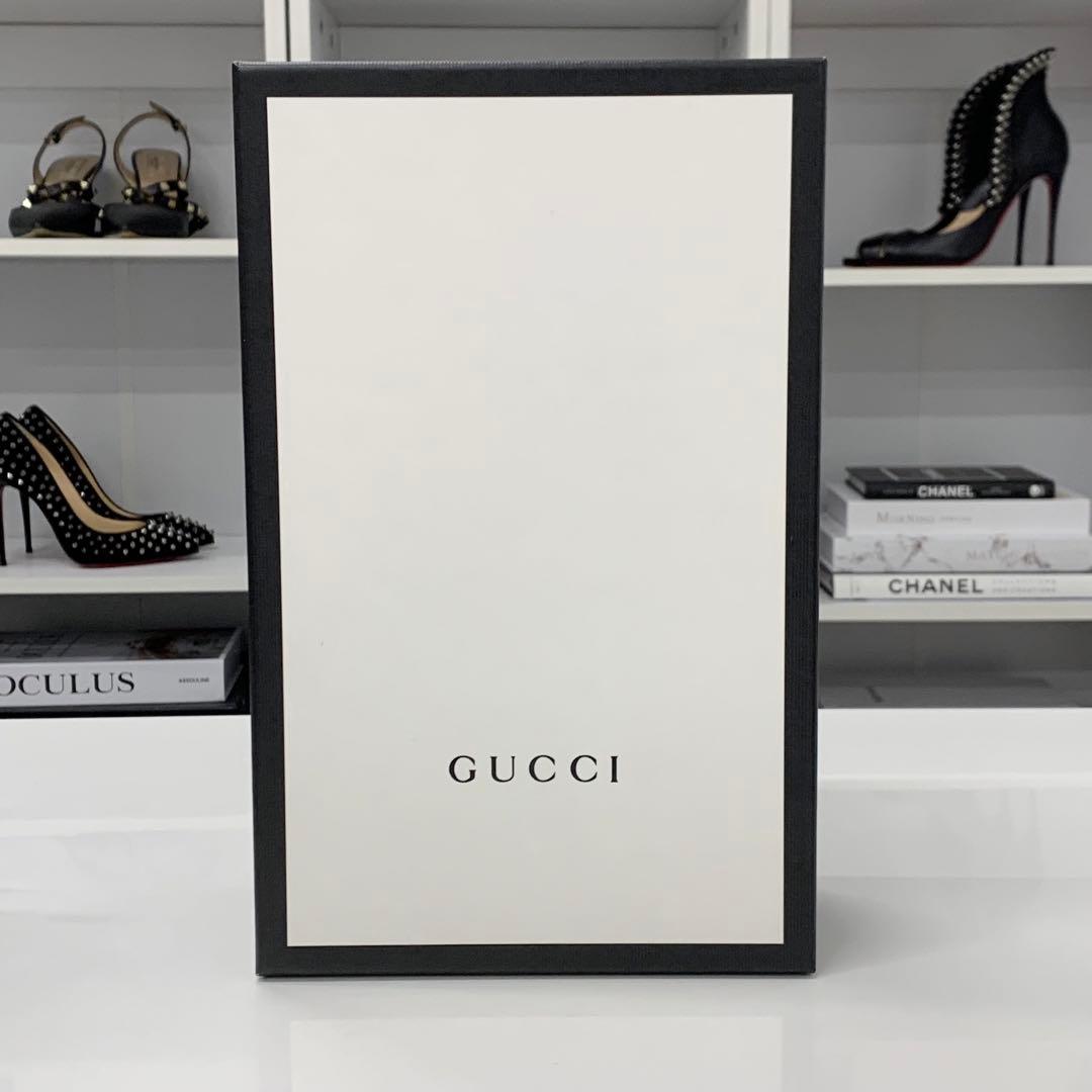 Gucci Horsebit Star Bee Embroidery Leather Loafers Black