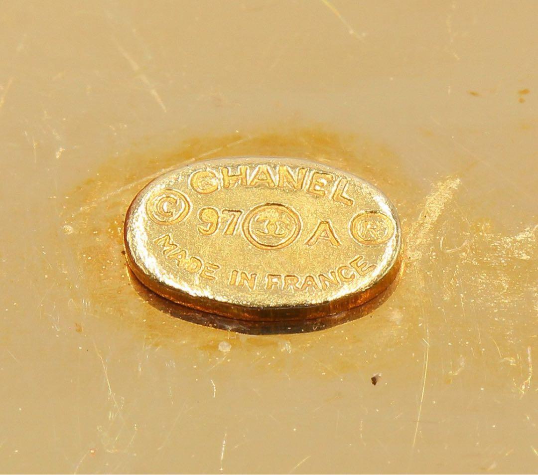 Chanel Coco Mark Turnlock Round Brooch