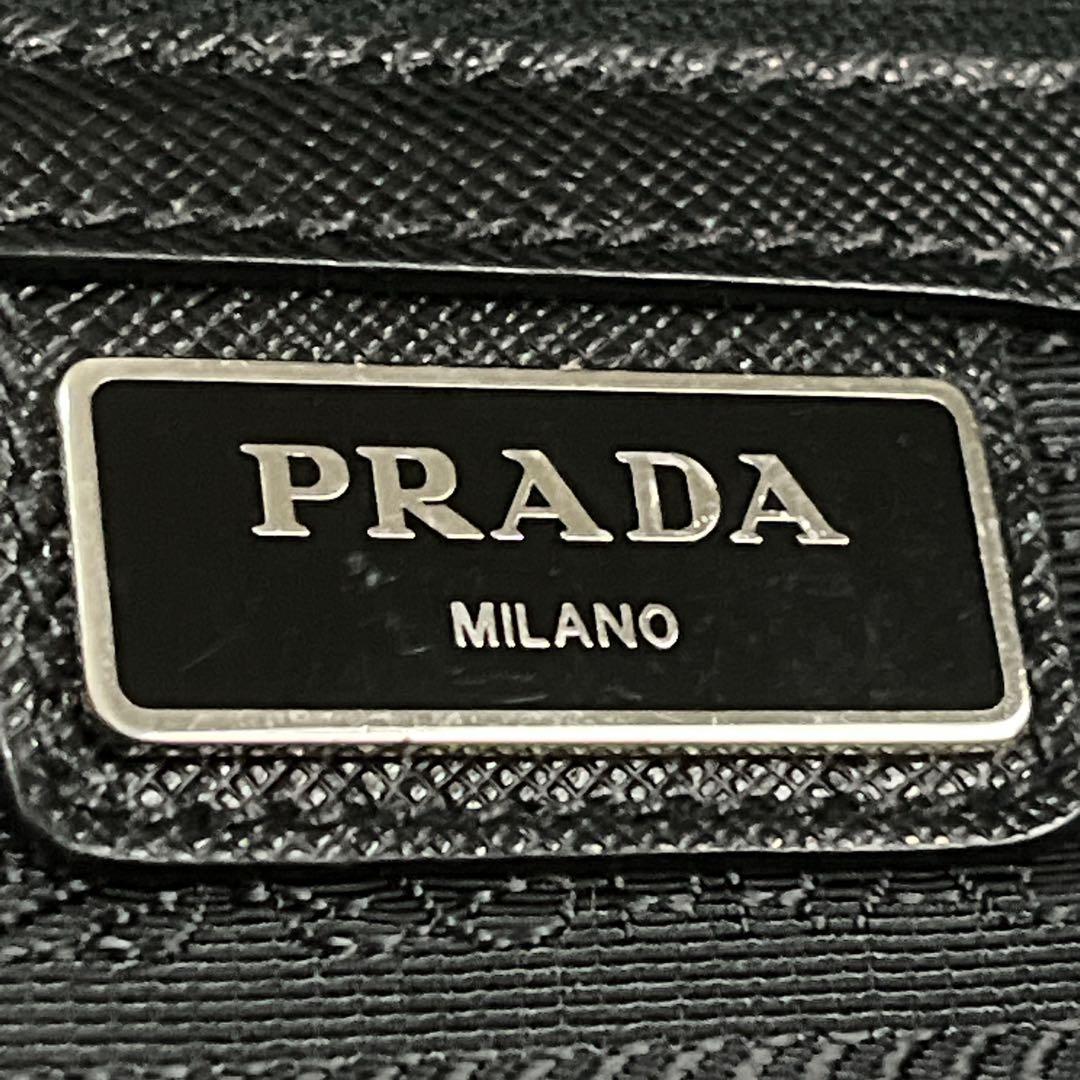 Prada 2way Business Bag Triangle Logo Shoulder Bag Nylon Leather