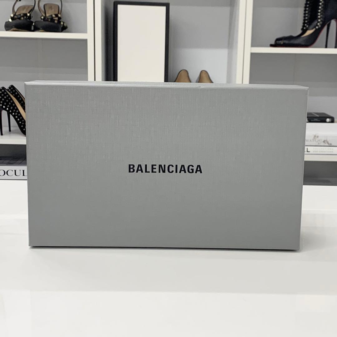 Balenciaga COSY BB Leather Logo Mule Black