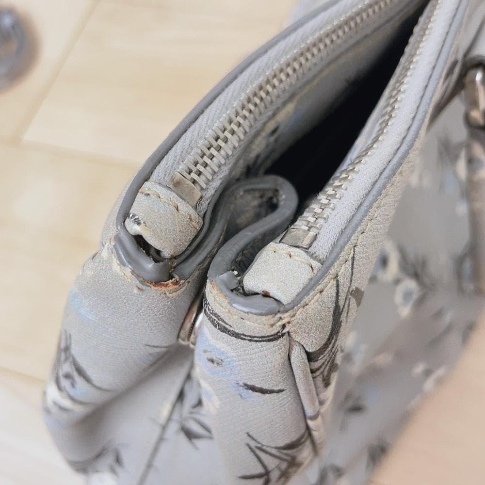 Prada Saffiano Galleria 2-Way Tote Bag Floral Pattern — view 8