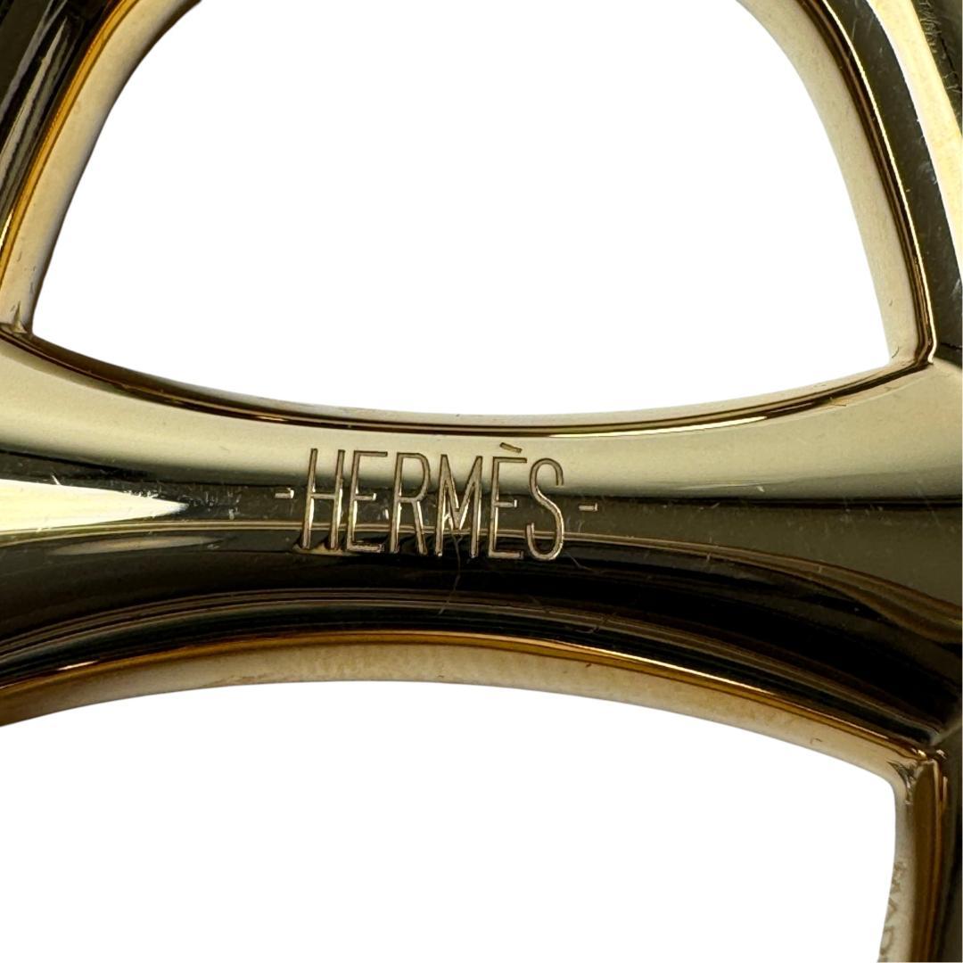 Hermes Chaine D'ancre Scarf Ring Gold — view 8