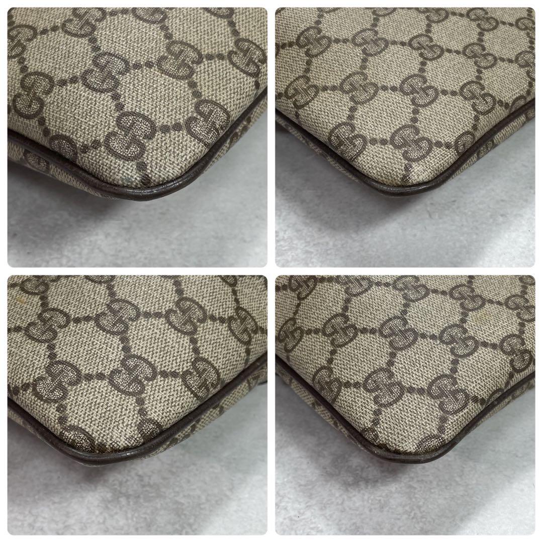 Gucci GG Sherry Line Shoulder Bag Brown Leather Logo — view 8