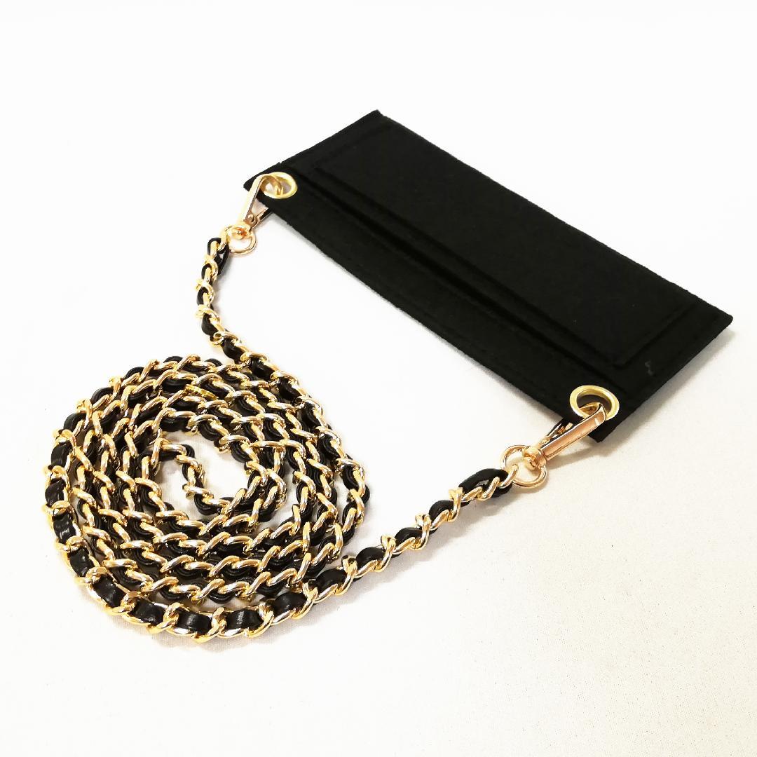 Chanel Class Coco Lock Caviar Leather Wallet Chain Shoulder Bag — view 6