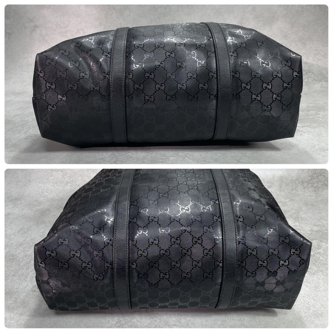 Gucci GG Tote Bag Imprime Black Leather Logo — view 8