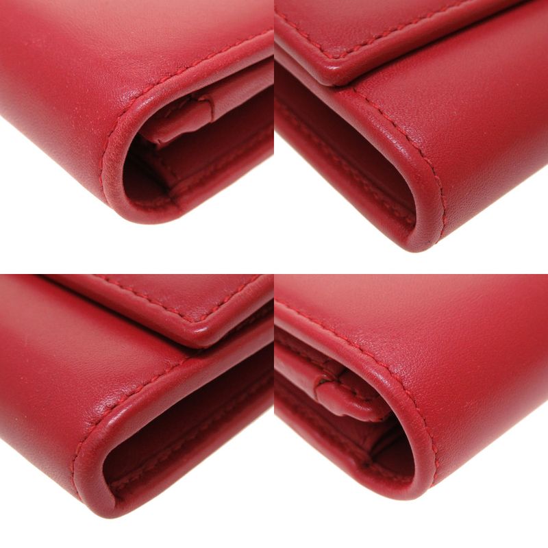 Gucci 453390 GG Embossed Leather Red Bifold Wallet 0076 Gucci