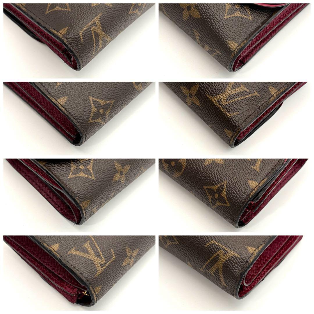 Louis Vuitton Portefeuille Arianne Monogram Fuchsia Brown Wallet — view 9
