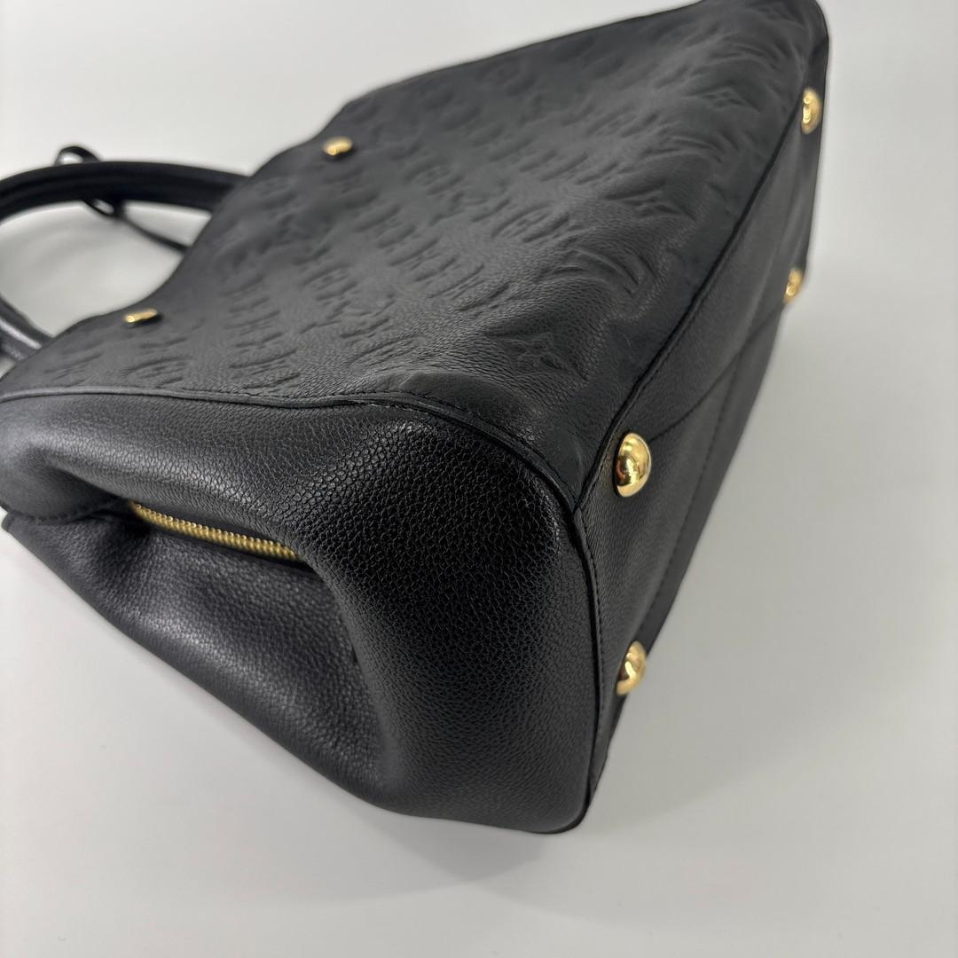 Louis Vuitton Monogram Empreinte Montaigne MM Handle Handbag — view 8