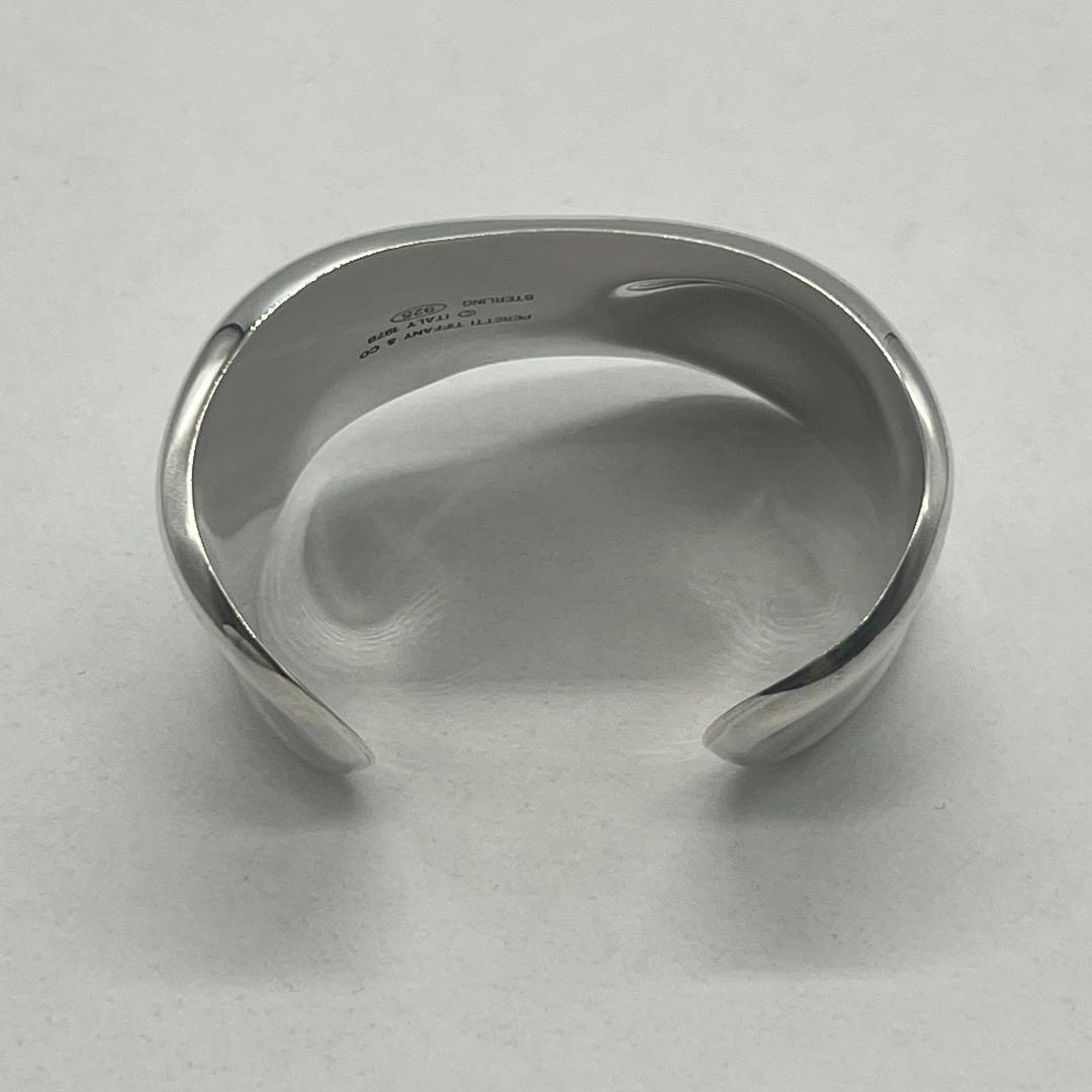 Tiffany & Co Elsa Peretti Bone Calfskin Bangle Bracelet — view 8