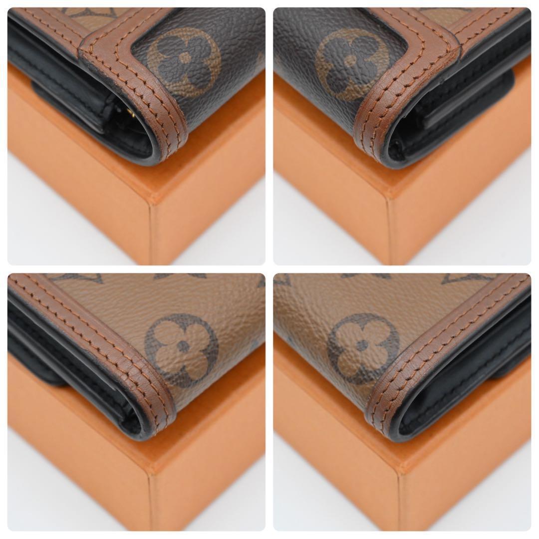 Louis Vuitton Monogram Reverse Dauphine Compact Trifold Wallet — view 8
