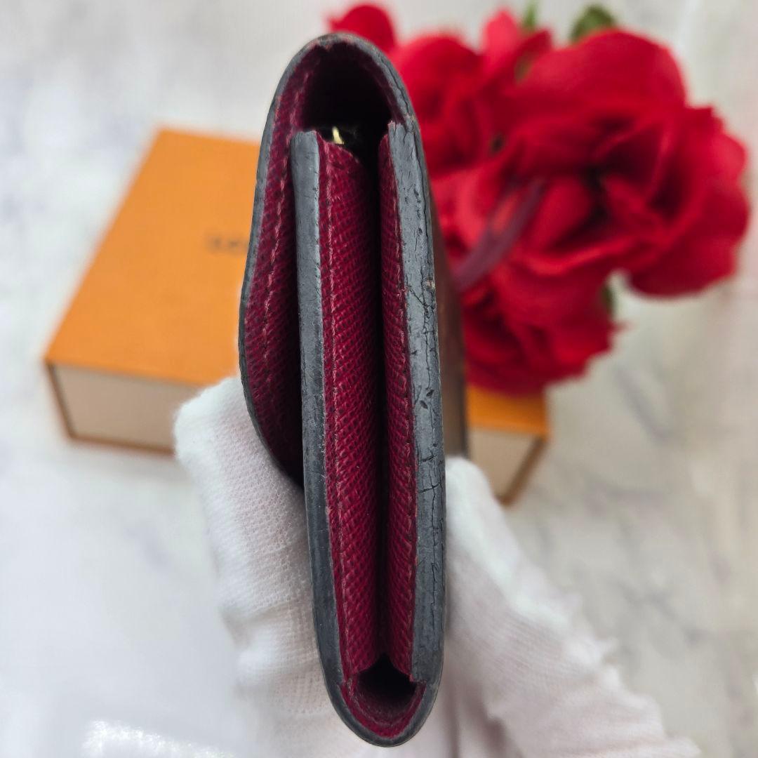 Louis Vuitton Porte Monnaie Rosalie Fuchsia Fold — view 8