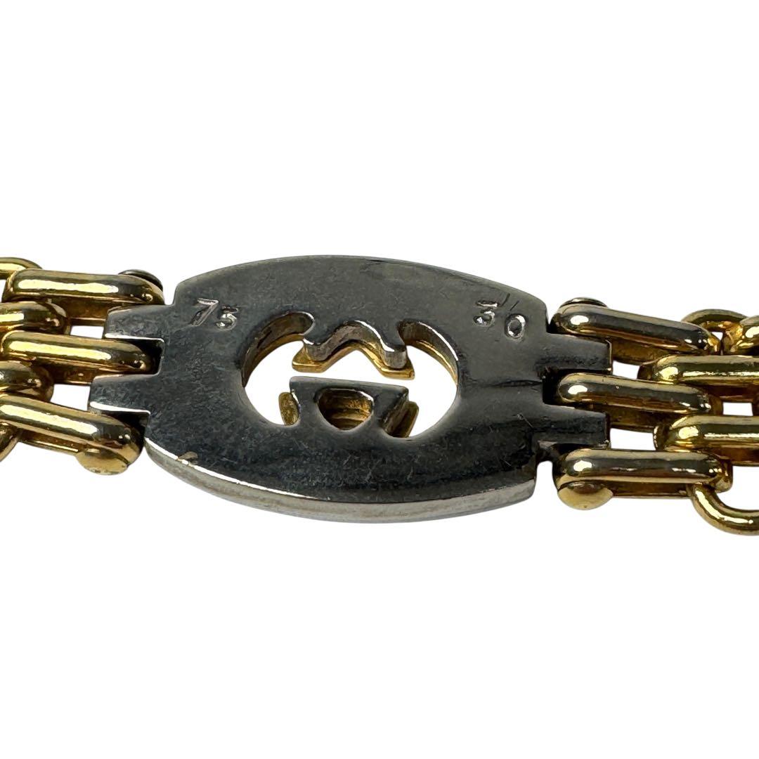 Gucci Interlocking G Chain Belt With Logo Charm — view 8