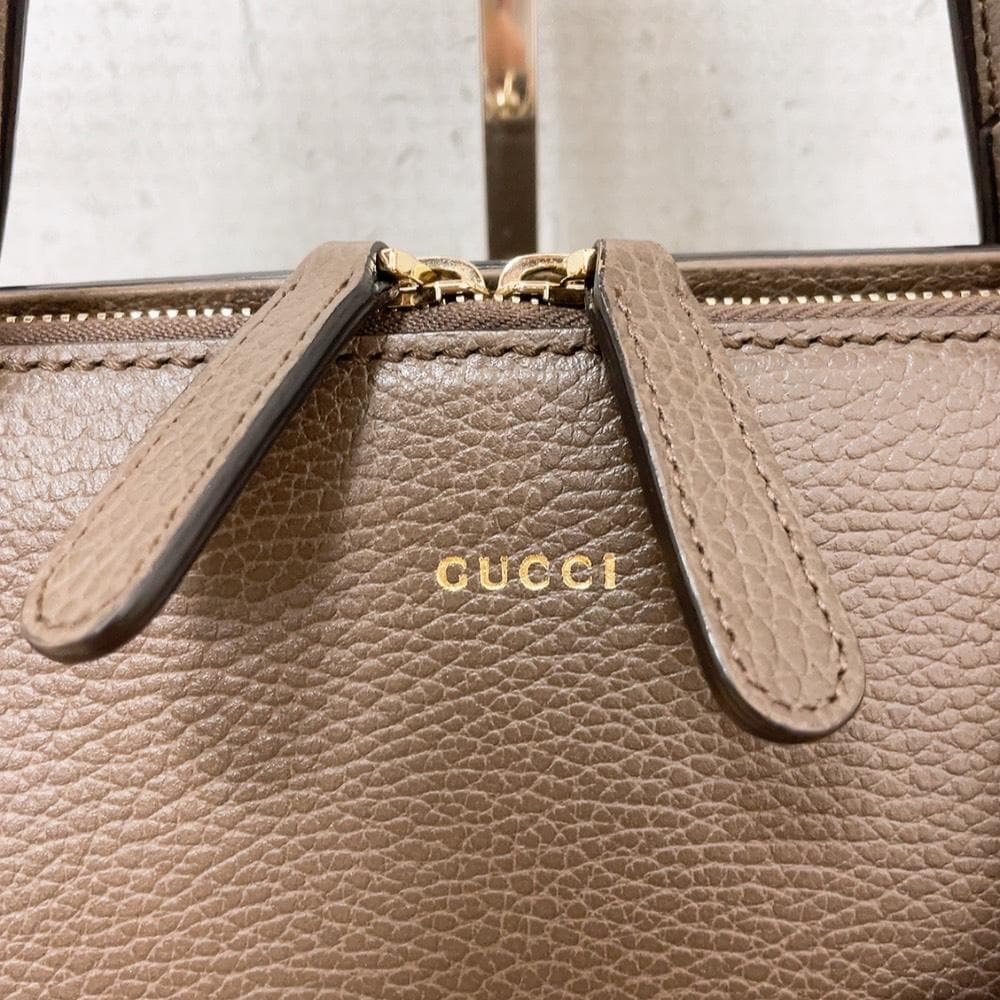 Gucci Shoulder Bag 2-Way Gray — view 8