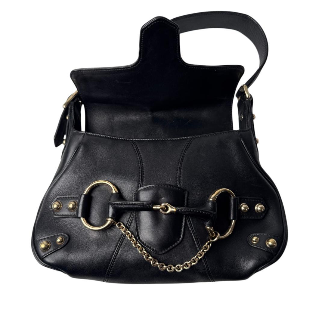 Gucci Horsebit Handbag Black — view 8