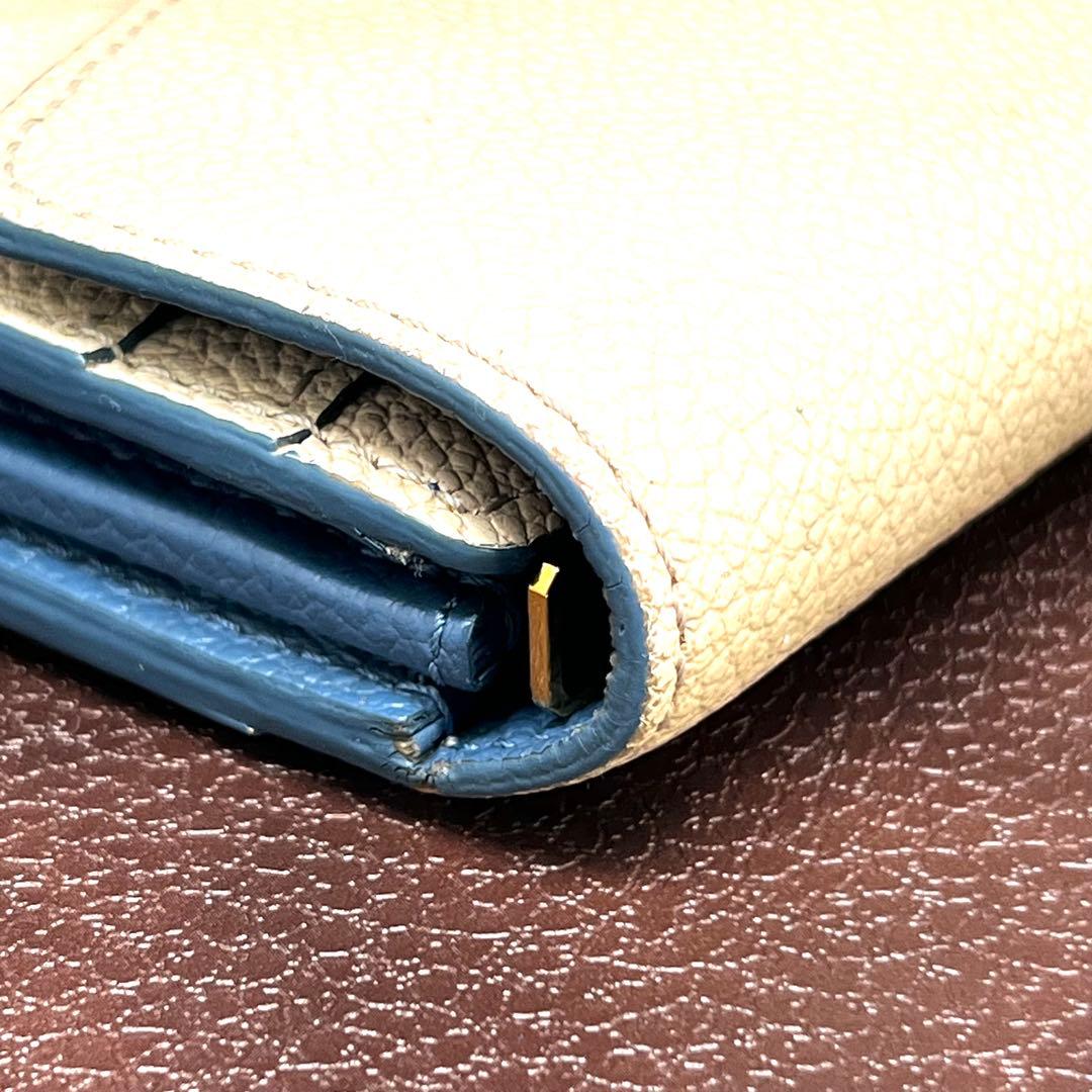 Louis Vuitton Empreinte Blue Jean Sarah Wallet — view 9