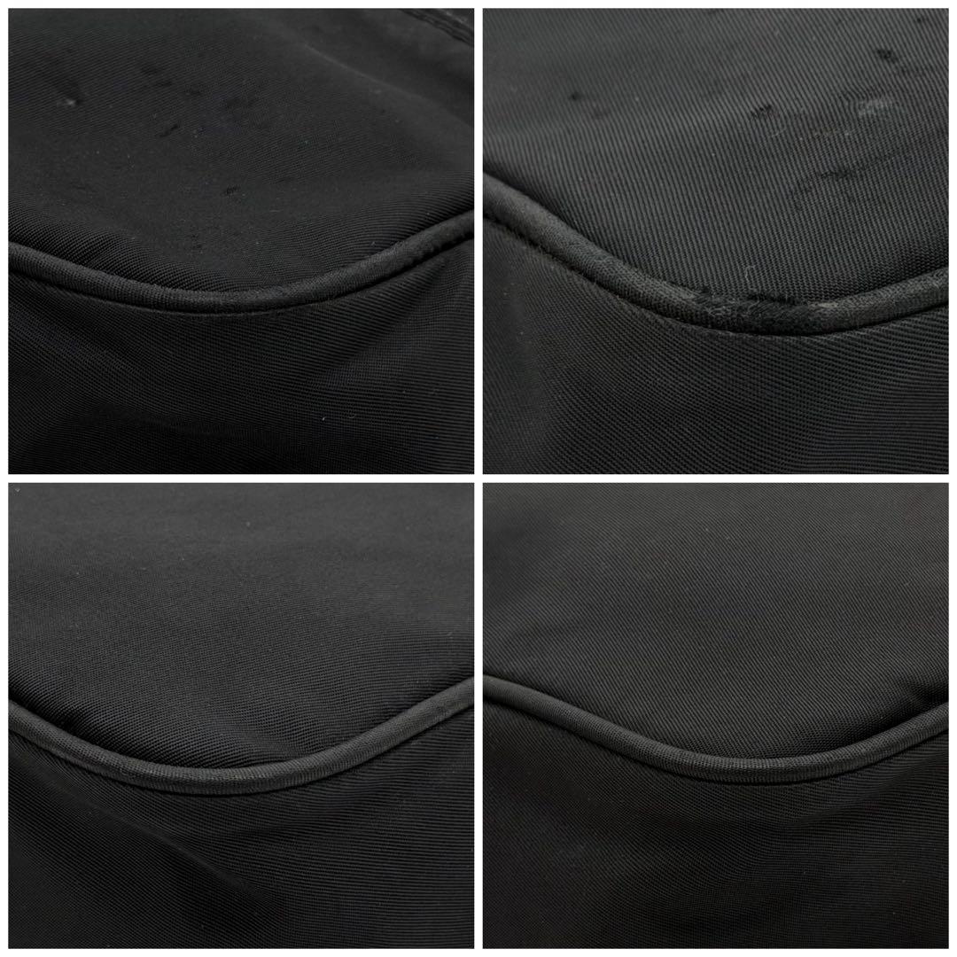 Prada Nylon Camera Bag Triangle Black — view 8