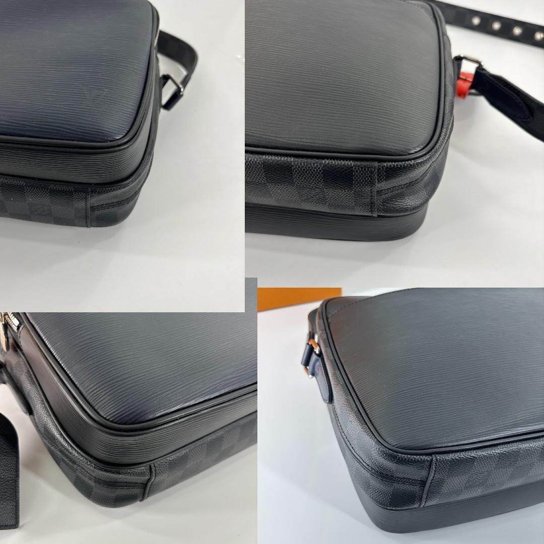 Louis Vuitton Epi Damier Graphite Messenger Bag Black — view 9
