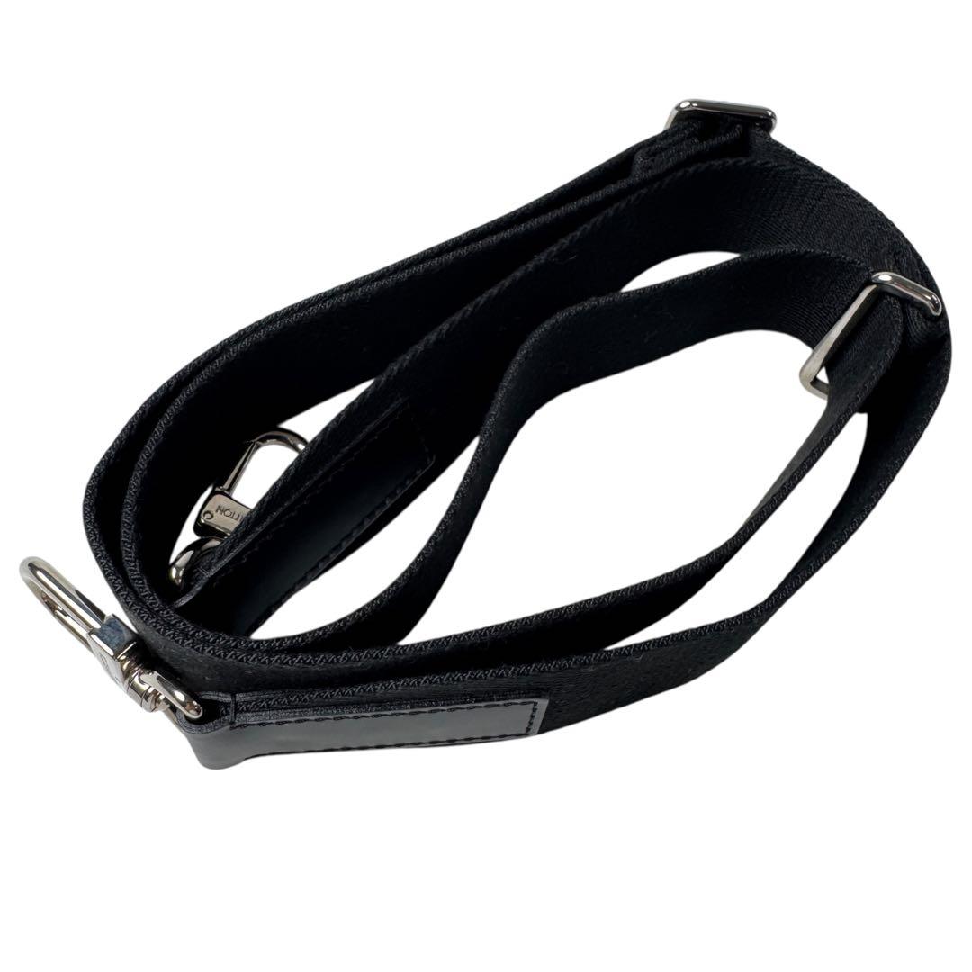 Louis Vuitton Shoulder Strap for Bag Logo Silver Black — view 8