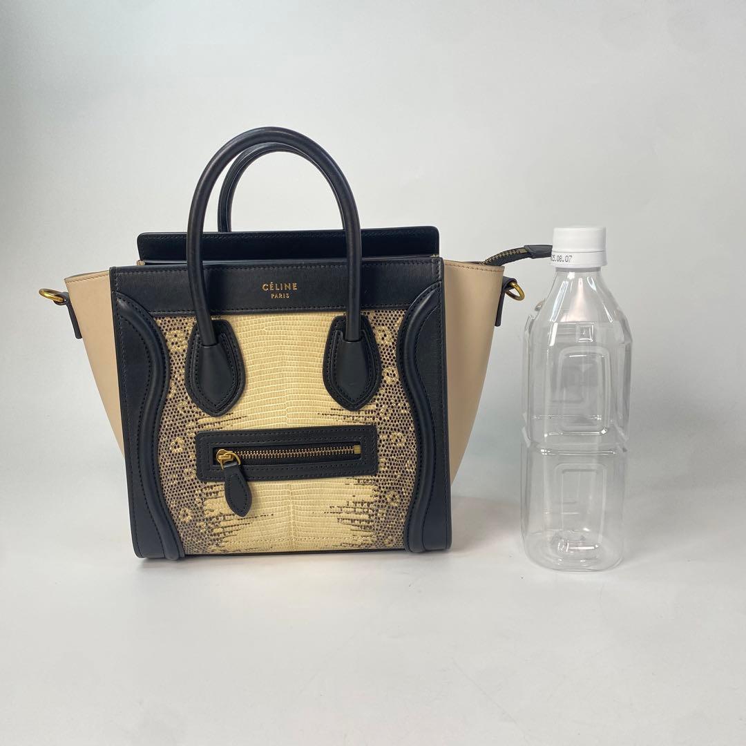 Celine Luggage Nano Lizard 2-way Shoulder