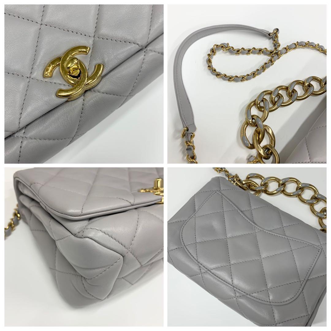Chanel Chanel Mini Quilted Lambskin Turnlock Shoulder Bag