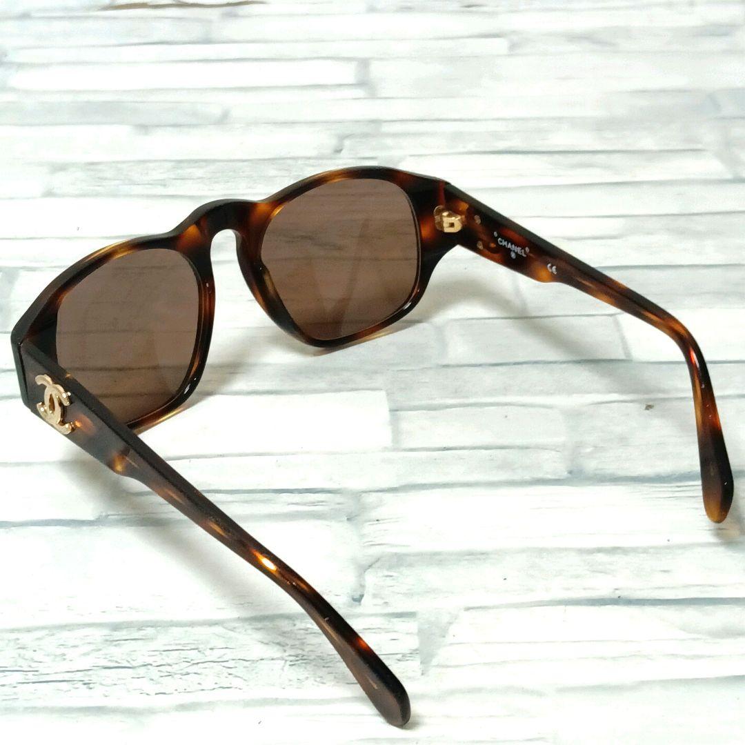 Chanel Sunglasses Tortoiseshell CC Logo Gold Brown Eyewear — view 9