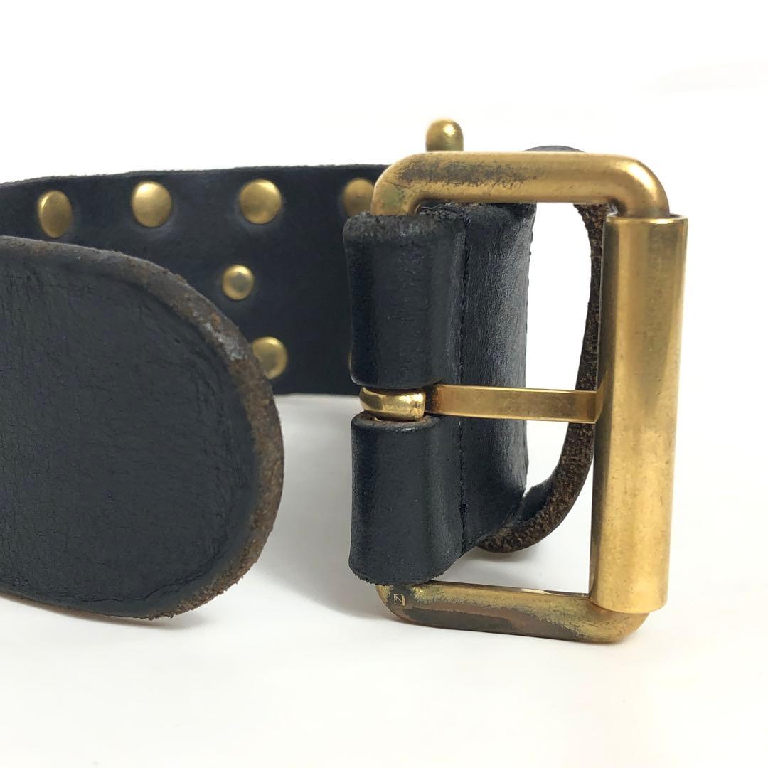 Gucci Leather Bracelet Cat Head Black Gold Hardware