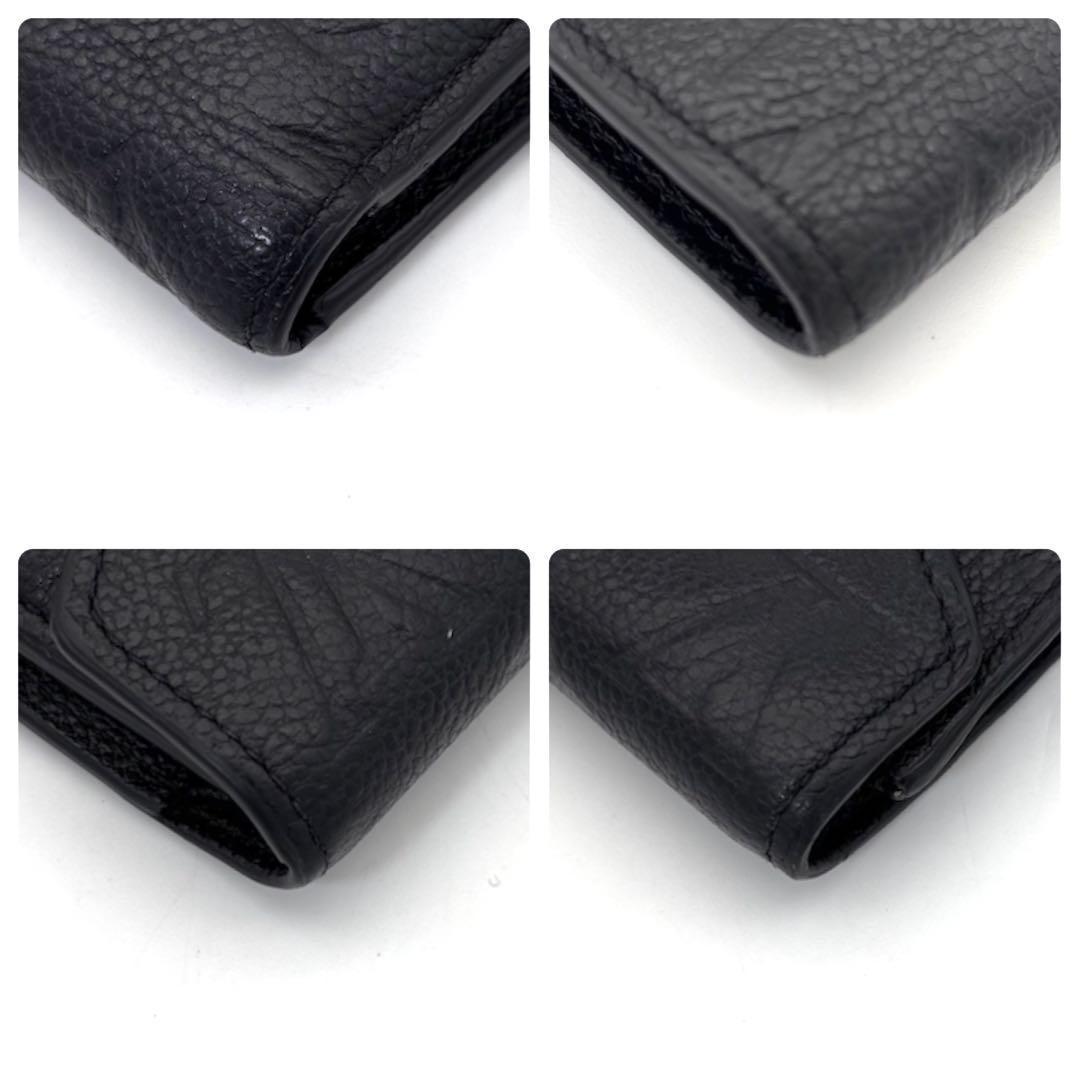 Louis Vuitton Monogram Empreinte Portefeuille Victorine Black Wallet — view 8