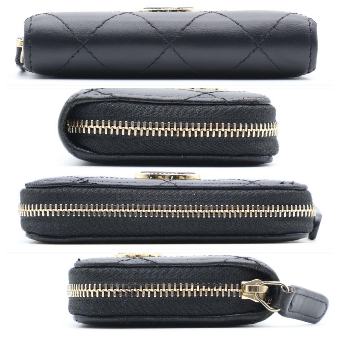 Chanel Classic Zip Coin Purse Lambskin CC Logo — view 9