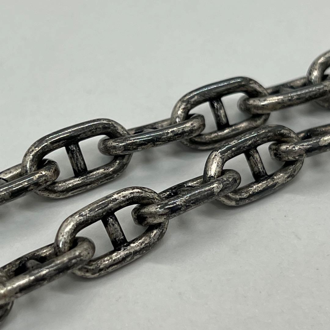 Saint Laurent Yves Key Motif Anchor Chain Necklace Metal