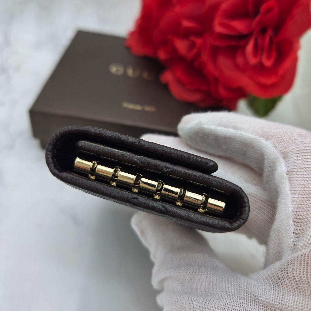 Gucci Guccissima Key Case 6 GG Brown Key Holder — view 9