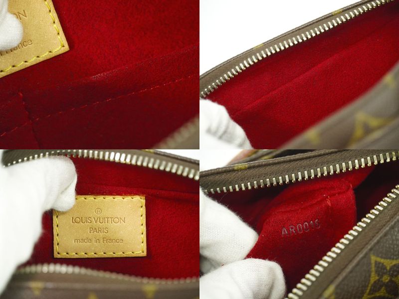 Authentic Louis Vuitton LV Viva Cité MM Monogram Shoulder Bag Handbag Brown