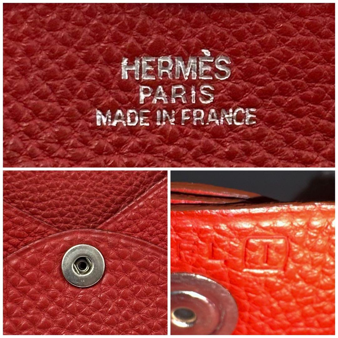 Hermes Bastia Togo Red Coin Purse