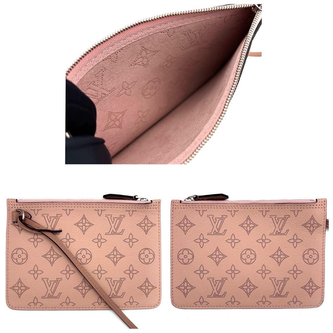 Louis Vuitton Mahina Girolatta Magnolia Handbag Pink — view 8