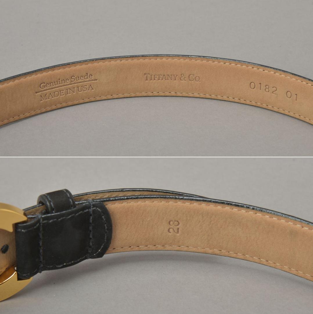 Tiffany & Co Logo Buckle Belt 65 75 Black — view 8