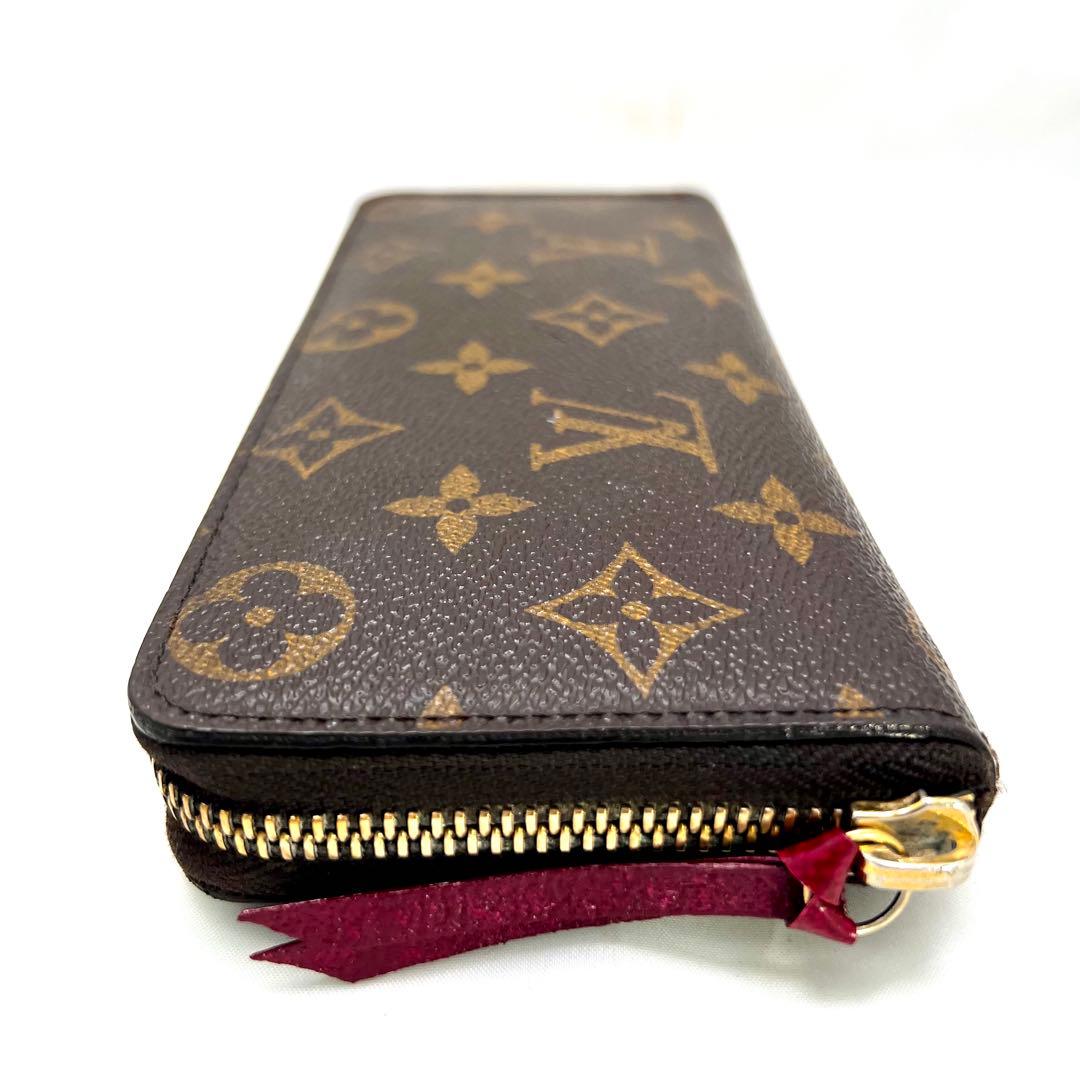 Louis Vuitton Monogram Portefeuille Clemence Fuchsia Wallet