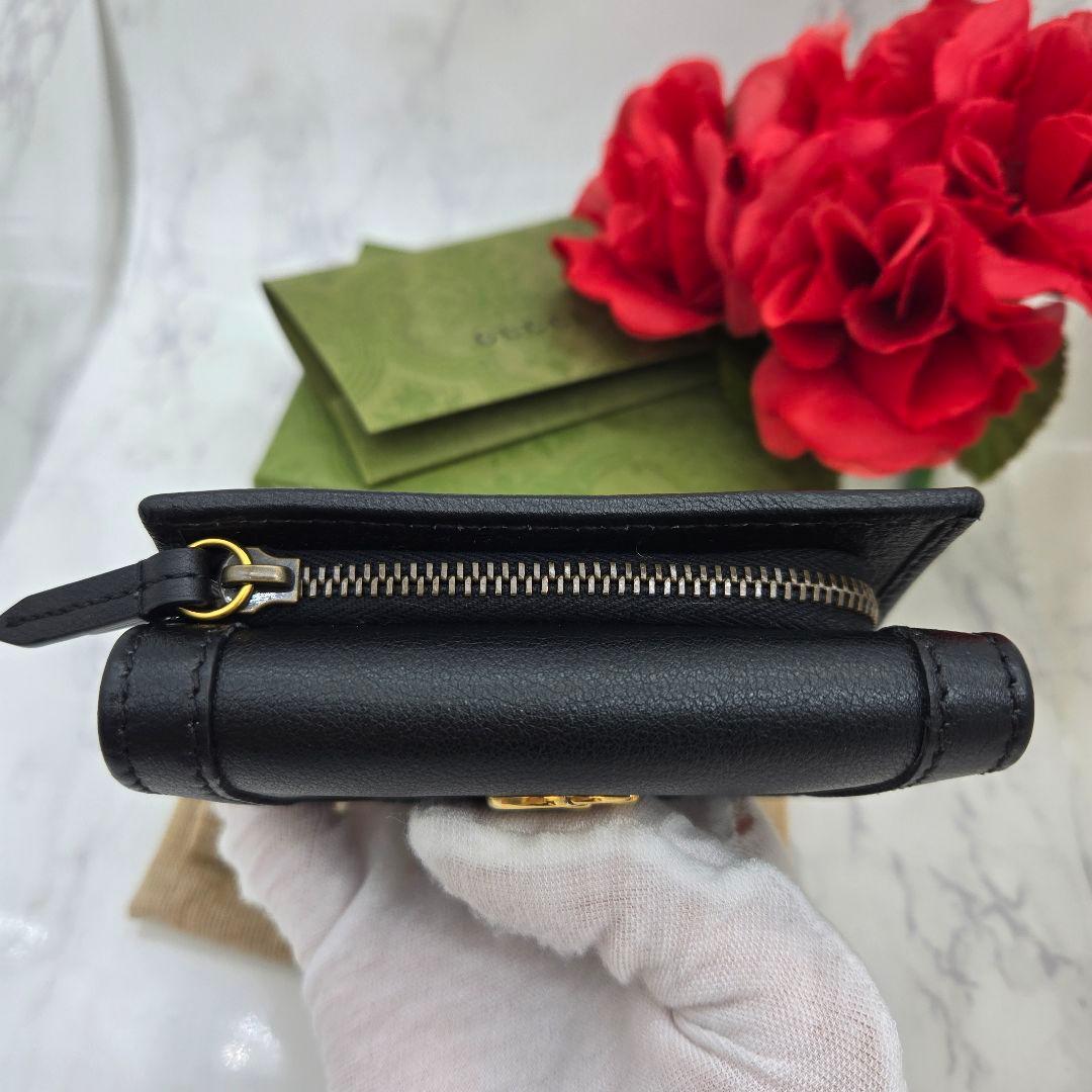 Gucci Fold Wallet GG Bamboo Diana — view 9