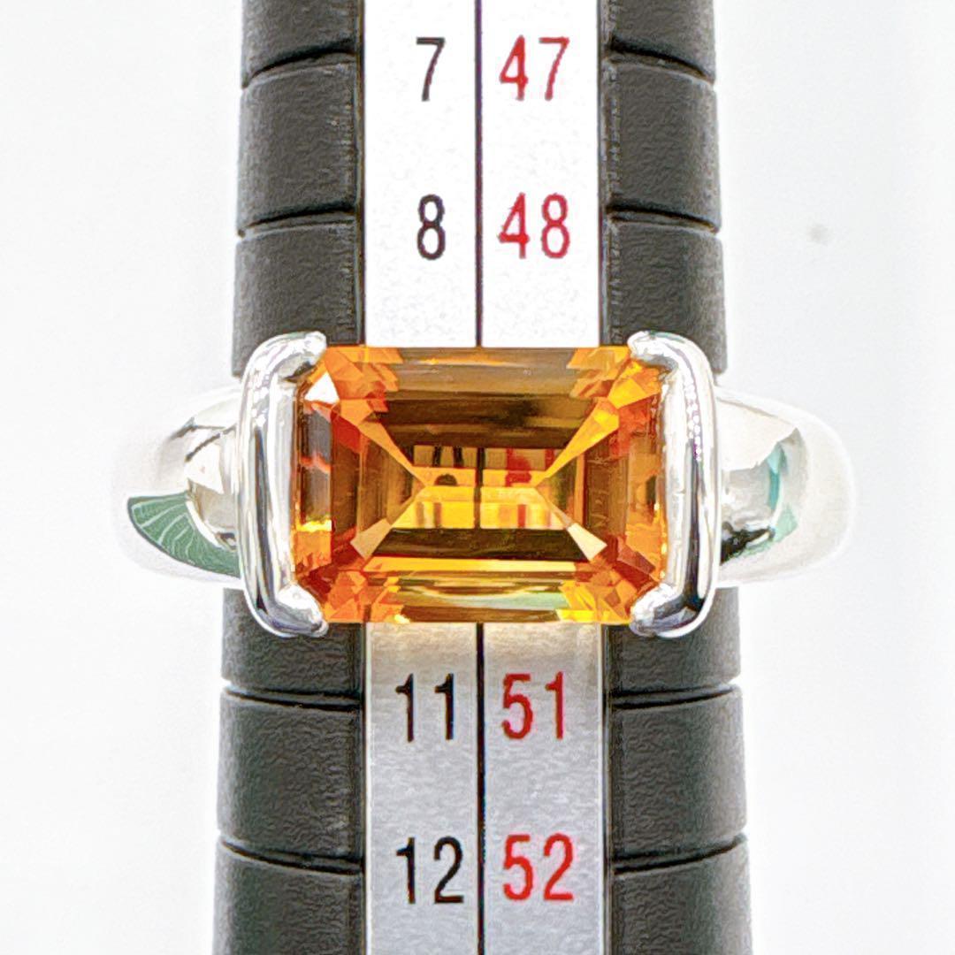 Tiffany & Co Citrine Stone Ring 95 925 Silver
