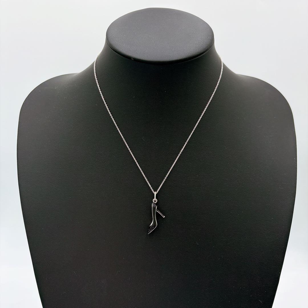 Tiffany & Co High Heels Blue Necklace In 925 Silver