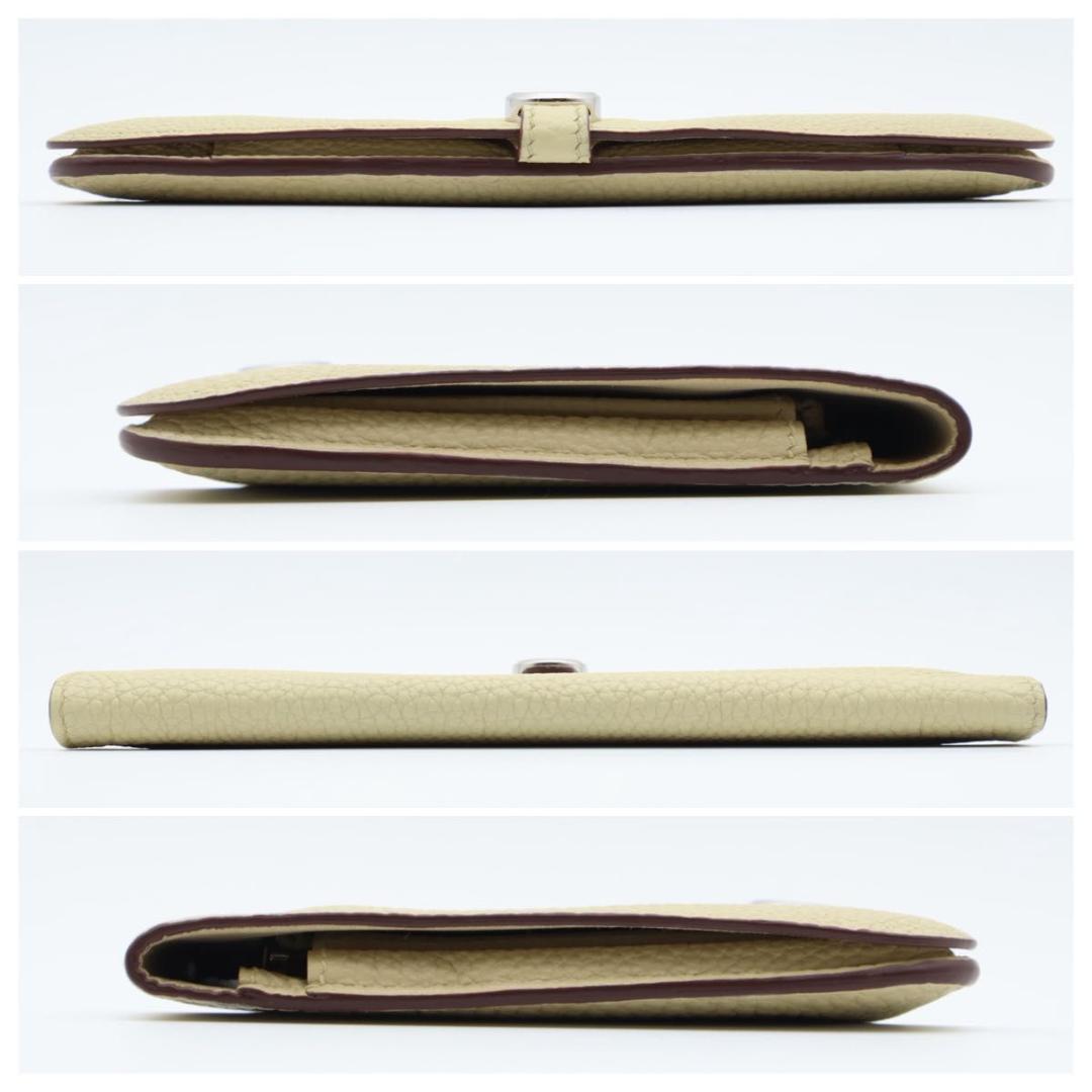 Hermes Dogon GM Taurillon Cream Wallet — view 9
