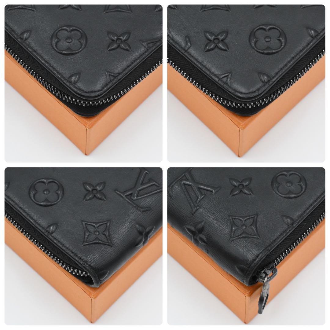 Louis Vuitton Monogram Seal Zippy Wallet Vertical Black — view 8