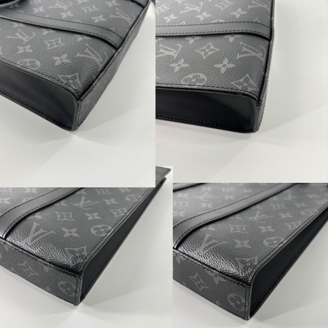 Louis Vuitton Monogram Eclipse Sac Plat Cross Tote Bag — view 8