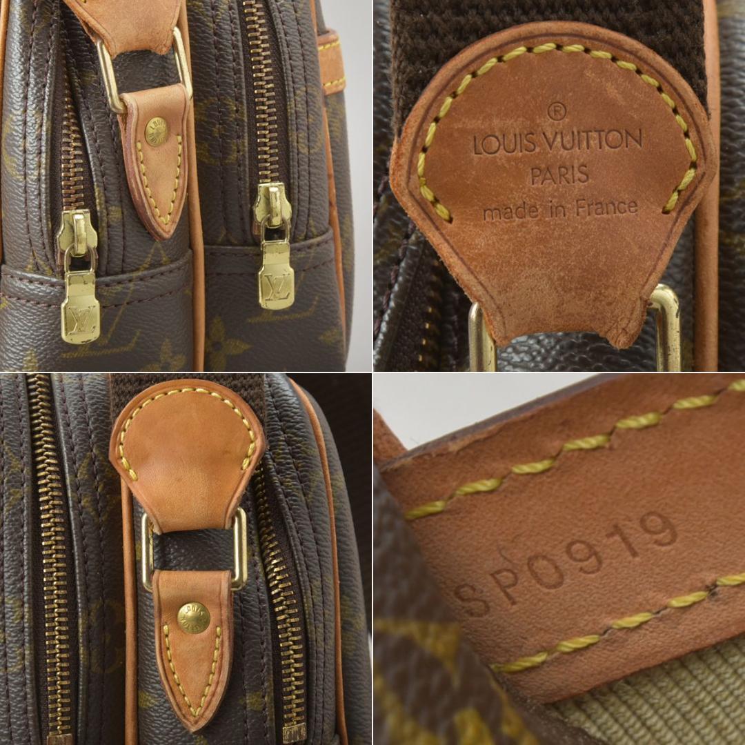 Louis Vuitton◇ Reporter PM Shoulder Bag Monogram Leather Crossbody